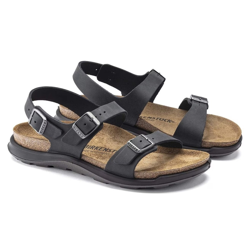 Birkenstock Sonora CT Womens Sz EU 37 US 6 Narrow Hiking Sandals Black Leather - Picture 3 of 6